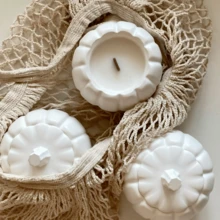 1个大南瓜造型蜡烛罐，南瓜香料香味蜡烛，万圣节蜡烛，秋季蜡烛礼品，秋季装饰，温馨家居装饰