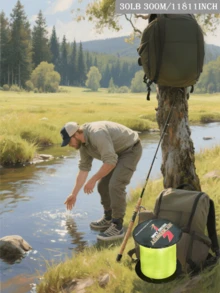 300米编织鱼线，4股，6-100磅，高强度，耐磨，适用于淡水和咸水钓鱼