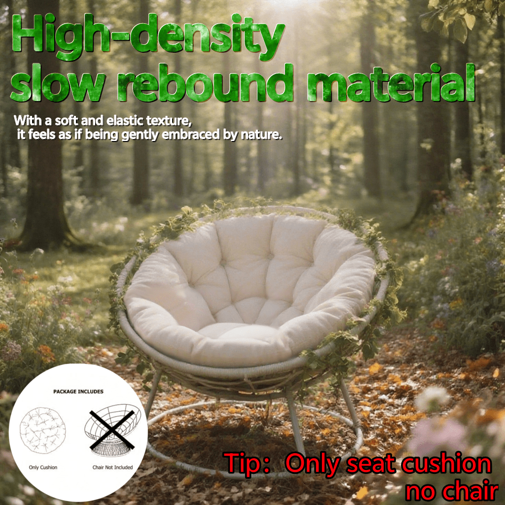 1pc Sofa Bed Cushion, Outdoor Cushions, Garden Cushions, Cushions With Filling; Suitable For Bedrooms, Gardens, Sofas, Hanging Chairs, Offices, And Dining Gatherings; Available In Grey/Gray, Black, Blue, Beige, Coffee Brown. Designed For Moon Chairs And Long-Time Sitting Without Fatigue.