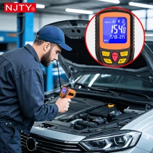 NJTY 1pc Professional Industrial Infrared Thermometer For Industrial Use, High And Low Temp Alarm, 2 Laser Targeting, Accurate Laser Surface Temperature Reader, 800℃/1500 ℃ For Selection