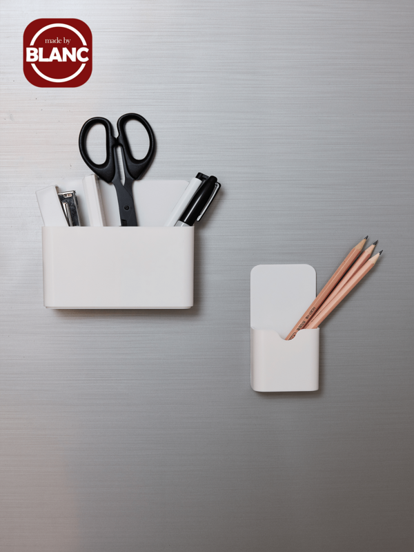 1 szt./2 szt. Magnetyczny uchwyt na długopis, magnetyczny uchwyt na marker suchościeralny, z dużą przegrodą, silny magnetyczny pojemnik do przechowywania markerów, odpowiedni do lodówki, tablicy i szafek na akcesoria