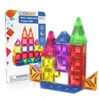 36/57pcs Magnetic Building Blocks Toy, Portable Magnetic Tiles Creative Construction Toy, Suitable For Travel, Children's Day, Birthday Gift