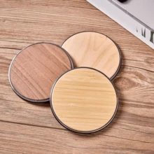 Personalized Customization Wooden Qi Charger Pad - 15W Fast Wireless Charging Station, Wooden Wireless Charger, Custom Name Engraved Charging Station,Groomsmen Gift