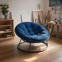 1 Stück bequemes Sitzkissen | Hängemattenkissen, Bürostuhlauflage, langsame Rückstellkraft, rutschfestes Design, atmungsaktiv und wärmeableitend, ideal für Bürostühle, geruchlos ganzjährig, runde Form, vielseitig einsetzbar für verschiedene Szenarien, Esszimmerstühle, Langzeit-Büronutzung, Tatami-Matten, dickes Polster für den Po