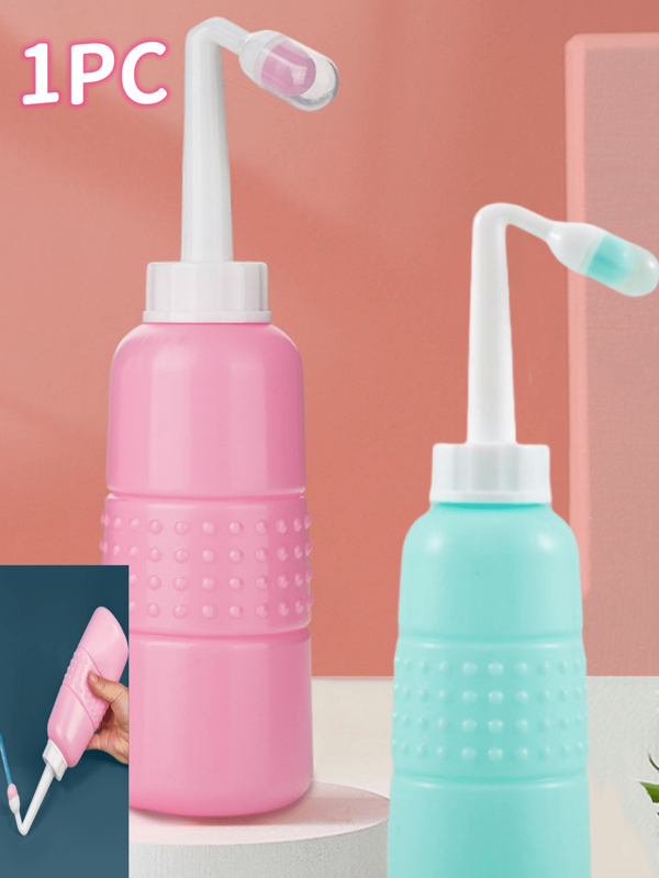 Garrafa de compressão portátil, produto de compressão portátil para viagem, produto de compressão portátil para viagem, mini garrafa de compressão portátil para uso pessoal, limpador de fundo sanitário, tanque de água com capacidade de 350ml/500ml, itens essenciais para viagem, férias