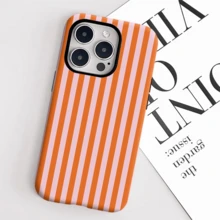 Fashionable And Minimalist Red Striped Phone Case For Iphone Models 17, 16PM, 15PM, 13, 13MINI, 12, 11, XSMAX, 7, And SE2 With A Glossy Finish, Glossy Phone, Cell Phone Case, Poca Dot Phone, Phone Case, Phone Cases, Handy Cover - 混色 - 查看 4