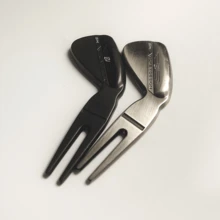 Golf Green Fork, Zinc Alloy Golf Pitch Mark Tool - Perfect For Men's Golf - Suitable For Valentine's Day, Thanksgiving, Christmas, And Halloween - Non-Magnetic