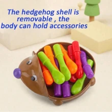 1pc Children's Hedgehog Puzzle, Toddler Fine Motor Skills Training, Concentration & Hand-Eye Coordination Development Toy - Multicolor - View 8