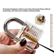 22 件撬锁套装，包含透明练习锁、15 件撬锁工具和信用卡开启器，适合初学者和专业锁匠 - 彩色 - 查看 2