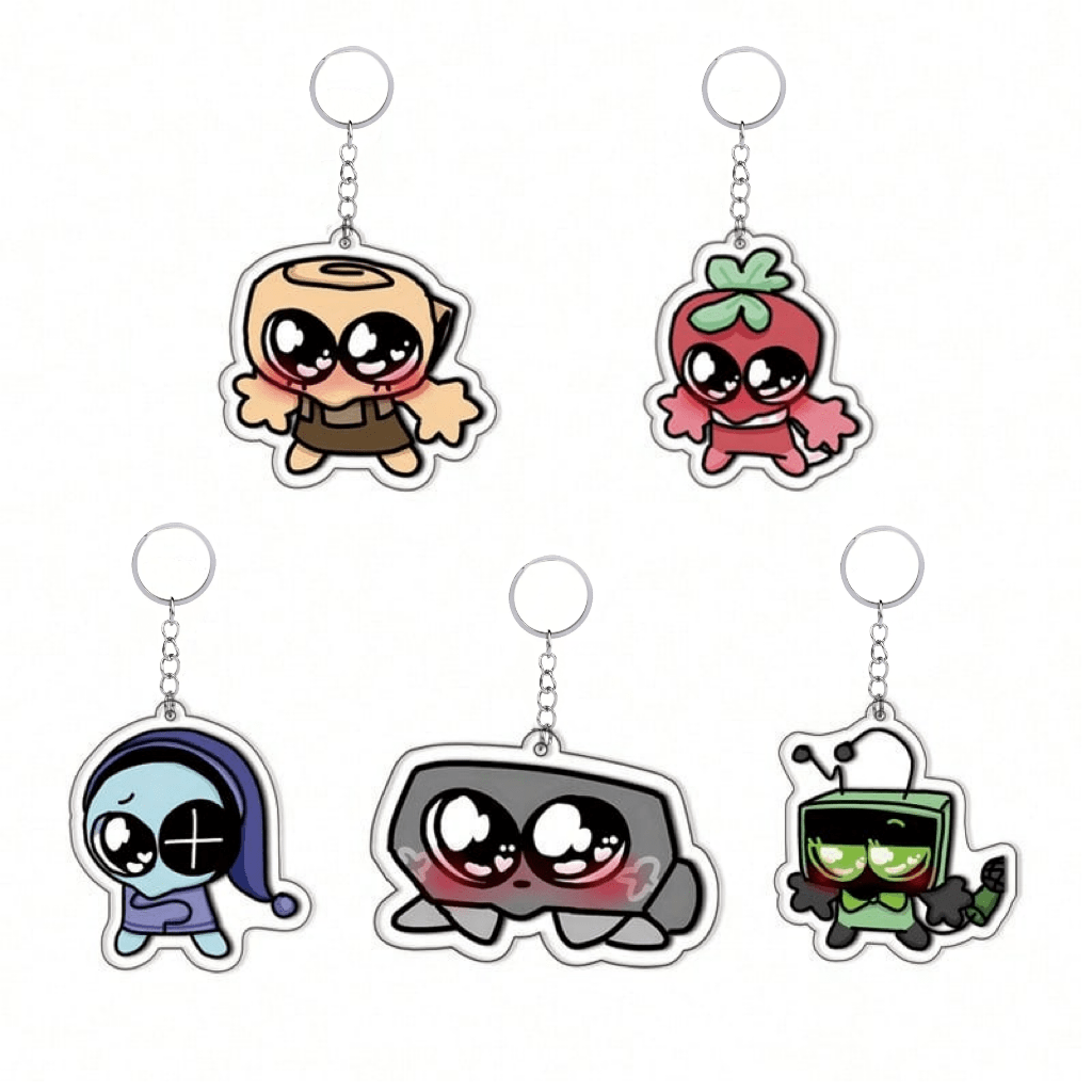 1 pieza Llavero acrílico con chiste divertido, llavero acrílico lindo y encantador, accesorio de moda minimalista, accesorio de carro con letra escolar y dibujos animados, gótico y Y2K