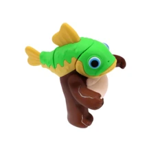 Tripi Tropi Tropa Tripa Juguete Articulado Italian Brainrot Meme - Marrón - Ver 2