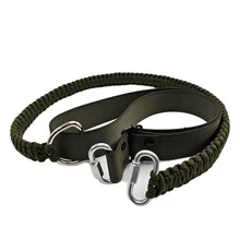 DEV´S TACTICAL & OUTDOOR Correa de Hombro Tactica Tejida, Correa Lisa de 2 Anclajes Paracord, Correa de 2 Puntos Hilo Paracord. - Verde militar - Ver 1