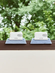 1 件窗户缝隙清洁刷，非常适合清洁窗户玻璃和角落 - 白色 - 查看 6
