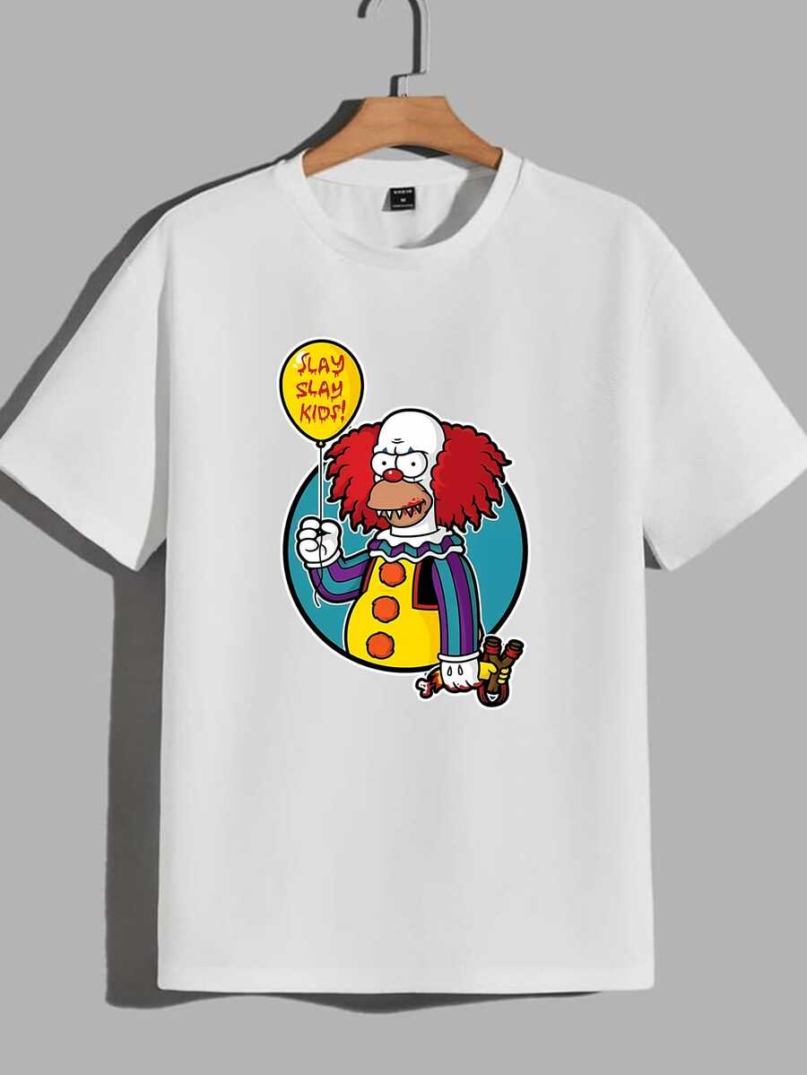 It T-Shirt Horror Movie Mystery Pennywise Men's Women's 100% Cotton Thread 30.1