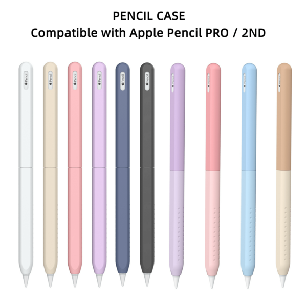 Silicone Protective Case For Apple Pencil Pro And 2nd Generation Apple Pencil