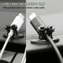 10 件裝汽車電纜夾用於電線管理的夾子整理器 - 黑色 - 查看 1