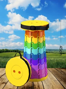 Portable Folding Telescopic Stool For Osaka Expo 2025 Queuing & Outdoor Travel – Heavy-Duty 400lbs Collapsible Chair For Long Lines, Camping, Picnic, BBQ & Hiking