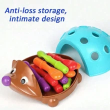 1pc Children's Hedgehog Puzzle, Toddler Fine Motor Skills Training, Concentration & Hand-Eye Coordination Development Toy - Multicolor - View 5