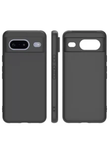 2Pcs Silicone Case Compatible With Google Pixel, Full Body Silky Soft Touch Phone Case With Camera Protection, Shockproof Cover With Microfiber Lining, Black - Black - View 8