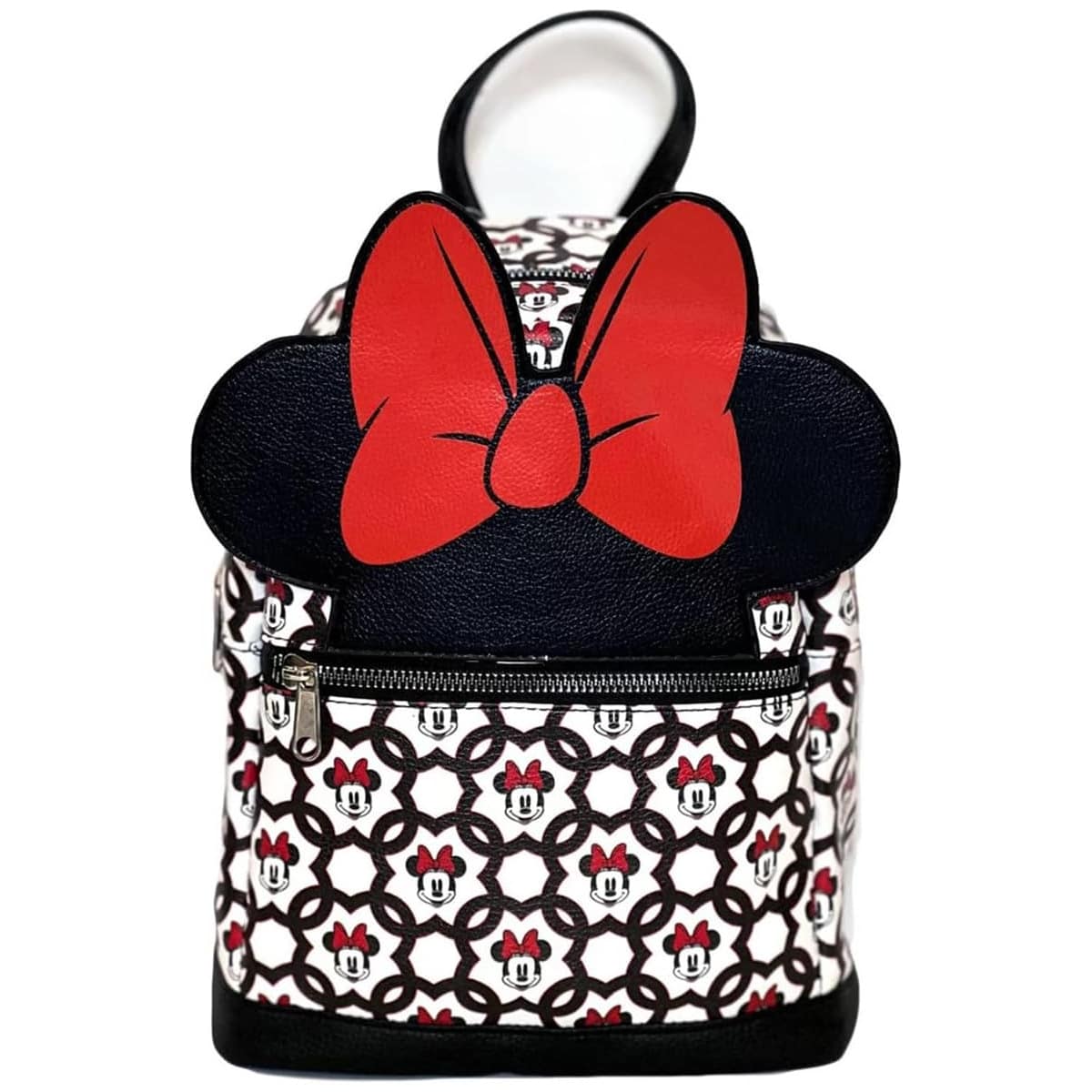 Disney Disney Minnie Mouse 10" Mini Deluxe Backpack With 1 Front Pocket And Large Minnie Bow - 白色 - 查看 1