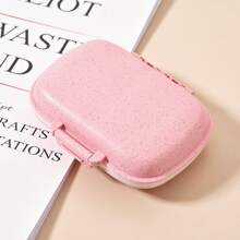 1pc Customizable Name Portable Pill Case, 8-Grid Airtight Waterproof Medicine Box For Travel, Camping, Outdoor, Father's Day & Mother's Day Gift