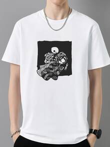 Men T-Shirts - 白色 - 查看 1
