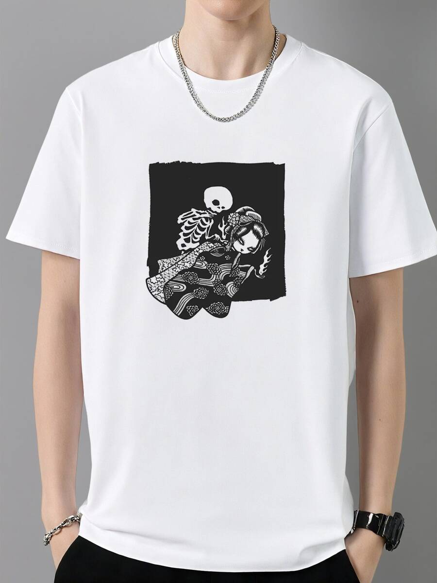 Men T-Shirts - 白色 - 查看 1