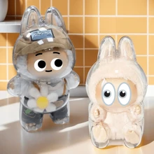 Estuche protector de acrílico Labubuu, caja de exhibición transparente - Cubierta de exhibición para colocar y sentar labulabu, coleccionables, accesorios de figura (figura no incluida), regalos para mujeres