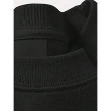 Comfortable Black Oversized T-Shirt 100% Cotton Model: "Blond" - New For The Gym - màu đen - Xem 2