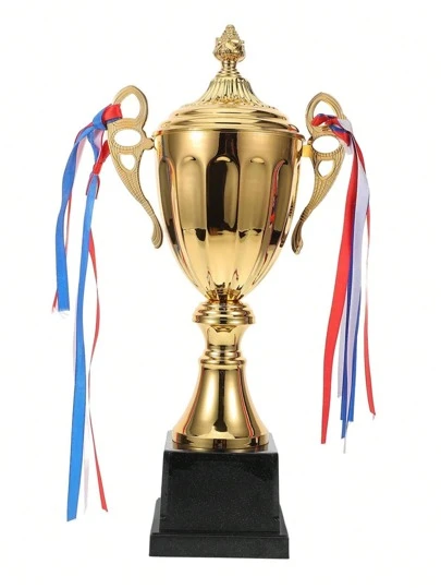 Metal Large Trophy Cup For Custom Trophy Keepsake, Gold Award For Sports, Tournaments, Competitions
