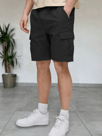 1pc Boys' Casual, Fashionable, Versatile Sports, Exercise, Outdoor, Running, Beach Breathable Straight-Leg Cargo Shorts, Spring/Summer/Autumn