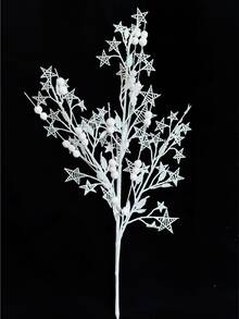 1/2/3pcs Artificial Sparkling Glitter Plant ,48cm Fake Tree Branch With Berry,Christmas Tree Decorations Ornament For Living Room And Bedroom , Wedding, Party, Home Decoration, Desk Stuffing.Thanksgiving Christmas Supplies, Home Decor,Table Decor,Outdoor And Indoor Christmas Decor,Room Decor Christmas Decorations