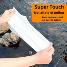 1 Đôi Ủng Đi Mưa Latex Chống Thấm Nước, Thích Hợp Cho Nhiều Tình Huống Bao Giày Chống Thấm Nước. Bền, Một Kích Thước Phù Hợp Với Tất Cả Phụ Nữ - trắng - Xem 8