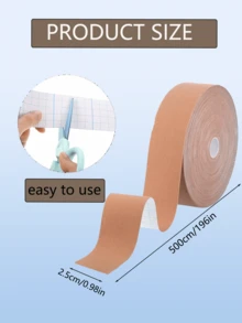 1/2 片装面部和颈部抗皱提拉胶带，面部肌肉提升贴，额头、嘴巴、下巴和颈部多功能高弹力护肤贴 - 彩色 - 查看 10