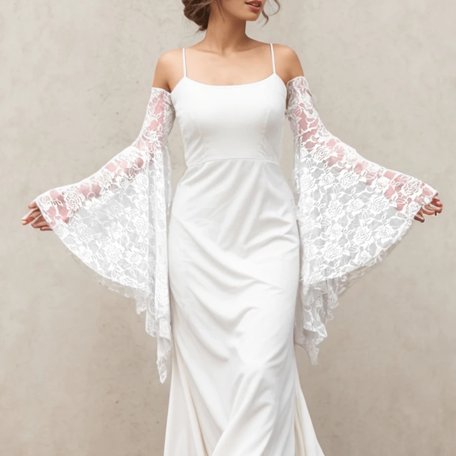 1pc Lace Mid-Length Bridal Gloves, Suitable For Wedding, Special Occasion Outfits Fall Clothes For Women