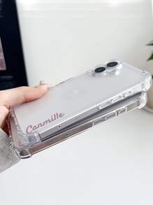 1 قطعة غطاء هاتف شفاف مقاوم للصدمات مخصص بتوقيع بسيط متوافق مع هواتف iPhone11/12/13/14/15/16/16pro/16plus/16promax/17/17pro/17promax/17air، Pixel 9A/S24/S25ultra/S25plus/S25edge، Moto G85، Infinix Hot 50 Pro+، مناسب كهدية يومية للأصدقاء، إكسسوارات هالوين 2025، أنيق، ملون، عتيق، جميل، متعاقد، مضحك، مخصص، فريد، مخصص، هدايا مثالية للرجال، هدايا مثالية للنساء، الحبيب، الحبيبة، العائلة، الأصدقاء، الأجداد، الزوجان، للذكرى السنوية، للأعياد الميلاد، أغطية الهواتف