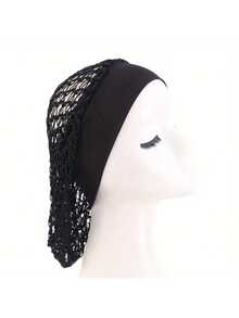 1pc Elastic Wide-Brim Hair Net Cap, Comfortable Breathable Lightweight Practical Hair Cover For Nurses, Handmade Crochet Hair Net, Hair Accessories ,Hair Styling Tools - Multicolor - View 13