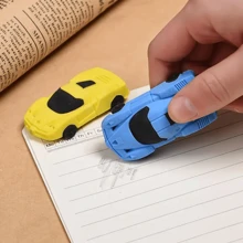 15pcs/Set Mini Race Car Erasers, Random Color Assortment, School Classroom Rewards, Prizes, Gifts And Fun Stationery, Learning Supplies