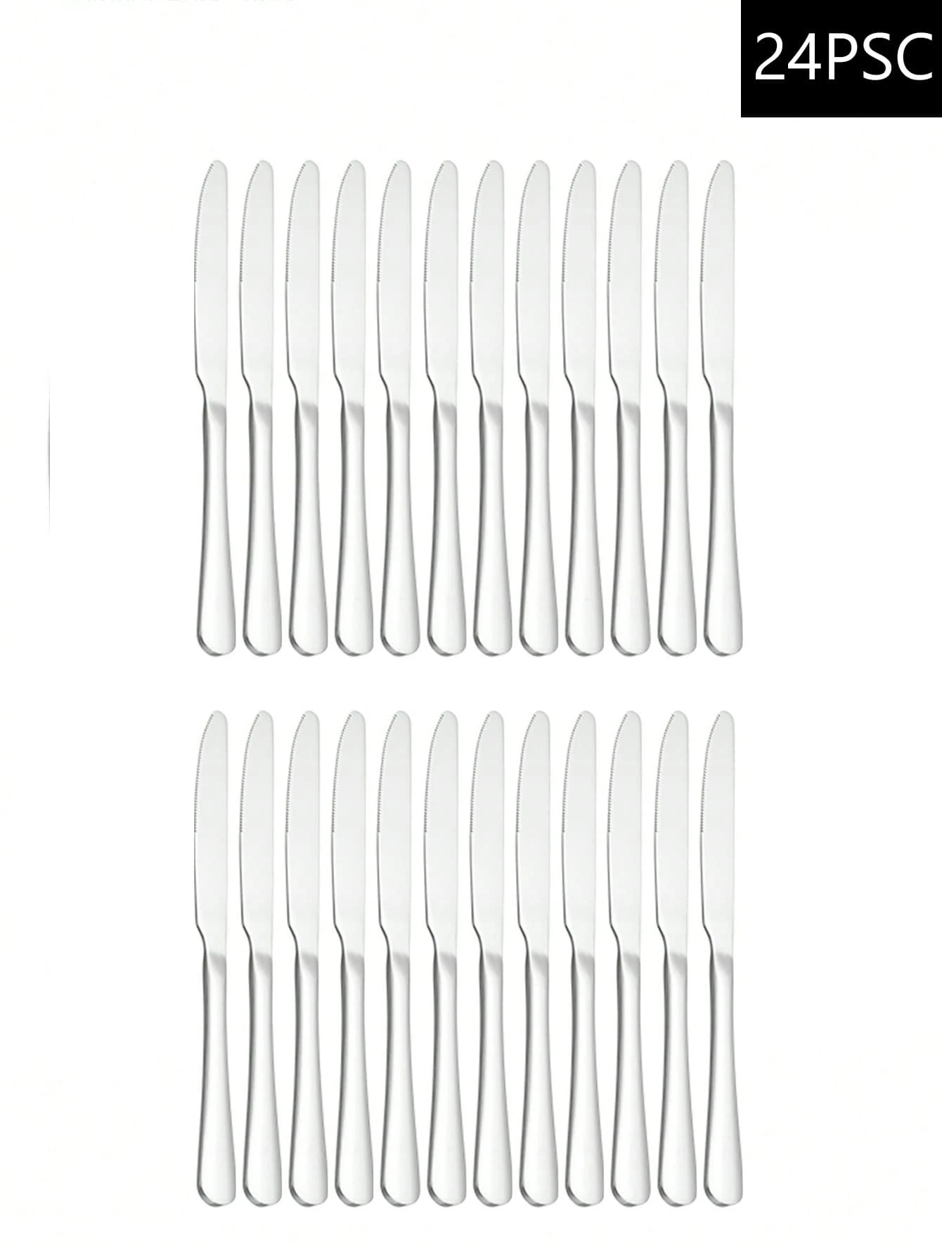 2/4/8/12/24pcs Stainless Steel Steak Knives Set, Suitable For Home Kitchen, Hotel, Restaurant, Wedding, Festival Gift