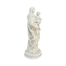 Resin Image Our Lady Of The Rosary Devotional Delicate Gift Decoration Decorative Ornament - NHỰA TRẮNG - Xem 3
