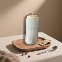 1个450毫升智能LED温度显示咖啡杯 - 不锈钢真空保温杯，适用于冷热饮，便携式旅行杯