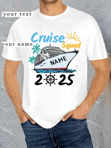 Customized Personalized Men's Cruise Squad 2025 Shirt, Funny Matching 2025 Cruise Shirt, Birthday Cruise Shirt, Family Custom Name Cruise Shirt .Party/Team To Design Your Personalized Printed T-Shirt Ornamental,Dawg Stylish,Fashion,Hipster,Contracted,Easy Costume,Modest Fashion,Minimal Chic,Casual Custom,Unique,Personalized Ideal Gifts For Him Family,Boyfriend,Friends,Children,Men,Easy Comfort