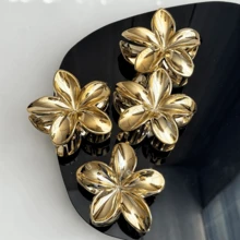 ​"Hairpin Bun - Silver/Gold Metallic Flower With Timeless Design"​ - vàng 4peca - Xem 7