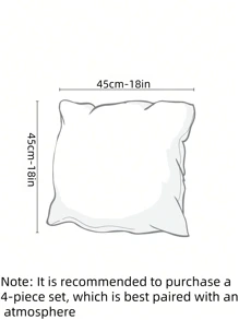 4pcs/1pc Retro Style Halloween Party Decoration Pillow Cover, Character Expression Cushion Cover - Printed With Ghost, Pumpkin, Black Cat Patterns, 18x18 Inches | Zipper Closure | Durable Polyester Material | Sofa, Bedroom, And Living Room Decoration, Used For Halloween Decoration, Party Supplies, And Home Decor. No Filling Material