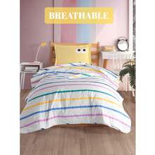 Single Size Bedspread Set – 1pc Bedspread (160x220 Cm) And 1pc Pillowcase (50x70 Cm) - Ultra Soft, Highly Absorbent & Comfortable Luxury Bedding