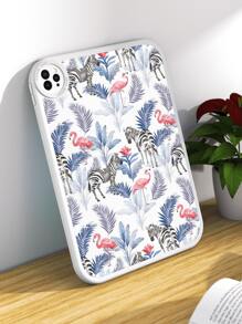 1 Peça Capa Protetora de Tablet com Design Gráfico de Zebra e Flamingo, à Prova de Choque, Adequada para Galaxy Tab A7 LITE, iPad Pro 11 Polegadas 2021, iPad 10th Geração