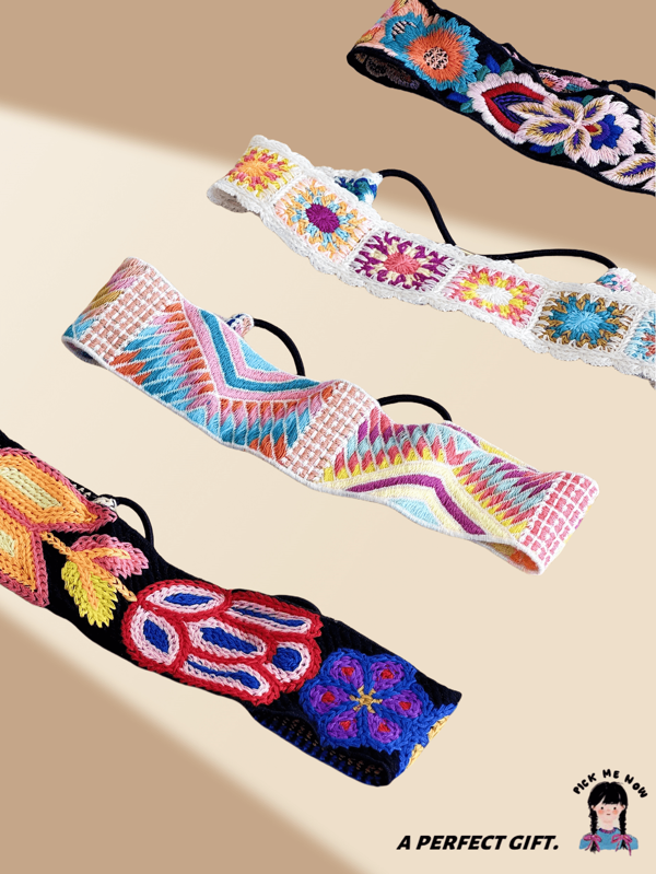 1 Stück Damen Mode vielseitig breites elastisches Stirnband, handgefertigte farbenfrohe gestrickte Sonnenblume, passend für Bohème, Land und Urlaubsstile. Es ist das perfekte Accessoire für Ausgehen, Strandfotos, Straßenfotografie und Styling. Stirnband Turban Stirnband Schweißband