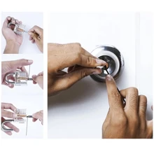 22 件撬锁套装，包含透明练习锁、15 件撬锁工具和信用卡开启器，适合初学者和专业锁匠 - 彩色 - 查看 3