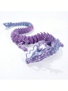 بيضة تنين مطبوعة 4D مع نموذج تنين متحرك داخلها، تمثال تنين مطبوع ثلاثي الأبعاد، متوفر بألوان متعددة (أحمر، أصفر، أزرق، أخضر، بنفسجي)، هدية مثالية لأعياد الميلاد والأعياد والعام الجديد