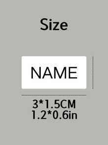 50-300Pcs Custom Name Labels Vinyl 3*1.5CM Any Fonts Clear Waterproof Name Labels Bottle Labels Personalized Name Labels Name Stickers School Labels Kids Camp Labels Personalized Name Stickers Back To School Labels Vinyl Waterproof Stickers For Fall Holidays, Halloween, Thanksgiving, Christmas And New Year Parties And Celebrations - Vinyl - View 3